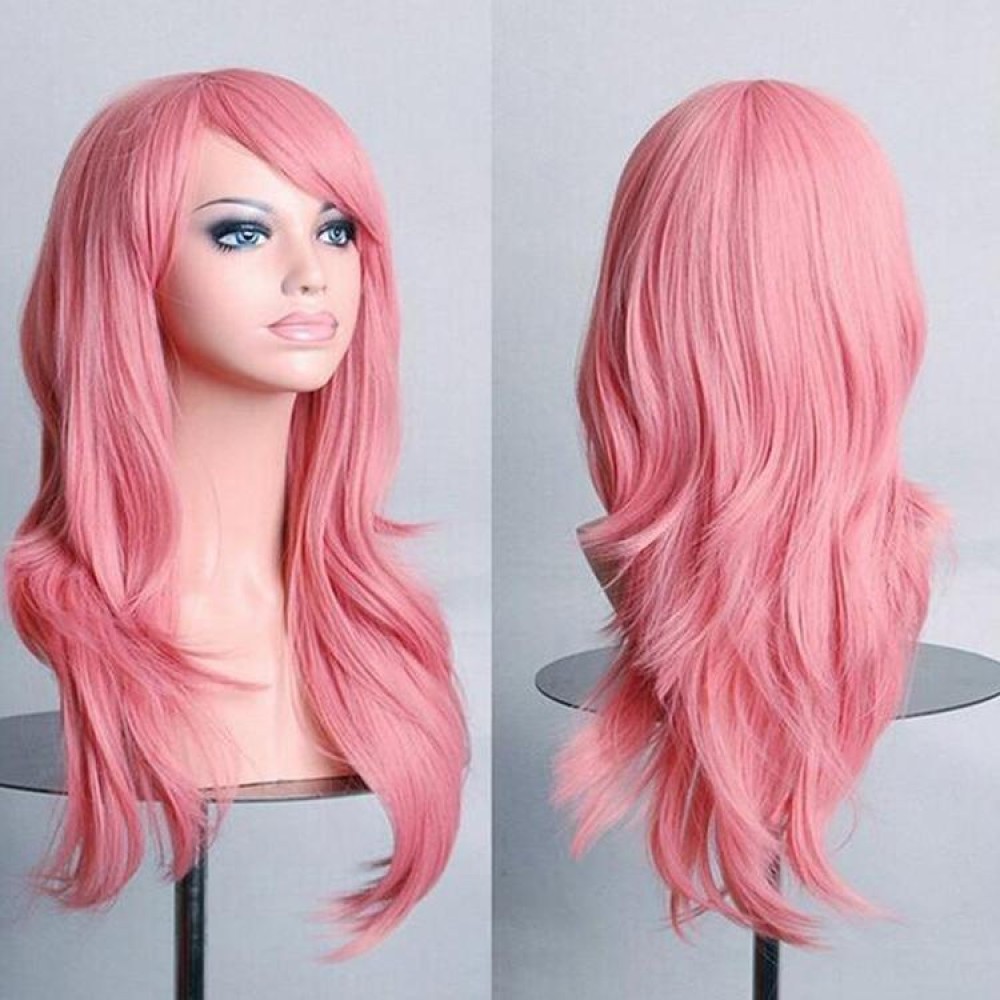 Anime Cos Role Playing Wig Cosplay Color Stage Headgear(Pink)