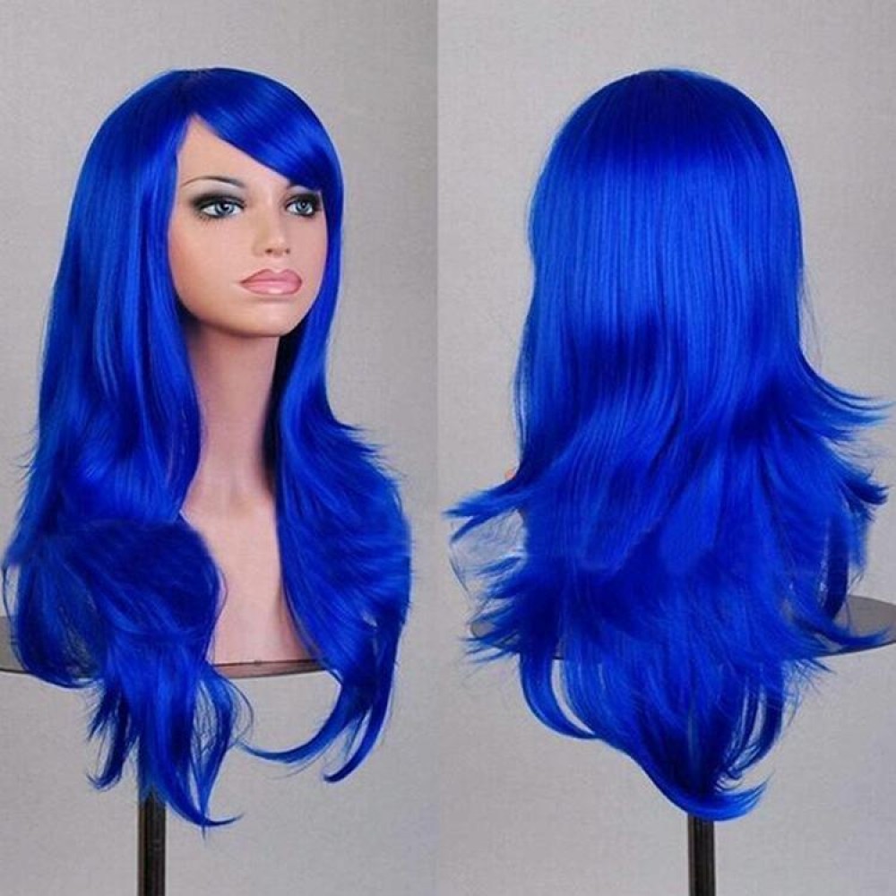 Anime Cos Role Playing Wig Cosplay Color Stage Headgear(Dark Blue)