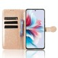 For OPPO Reno11 F 5G / F25 Pro Honeycomb Dot Texture Leather Phone Case(Gold)