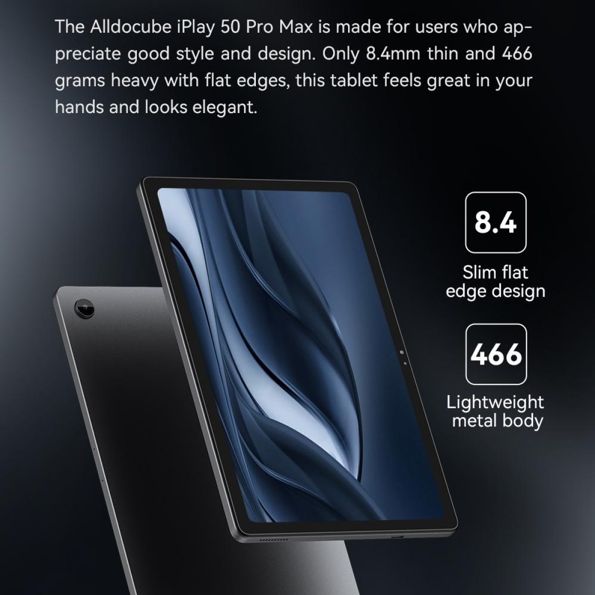 ALLDOCUBE iPlay 50 Pro Max 4G LTE Tablet, 8GB+256GB, 10.4 inch Android 13 Helio G99 Octa Core Support Dual SIM(Grey)