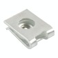 A7624 80pcs / Set White Zinc Tension Nut U-shaped Fixed Splint Nut(White)
