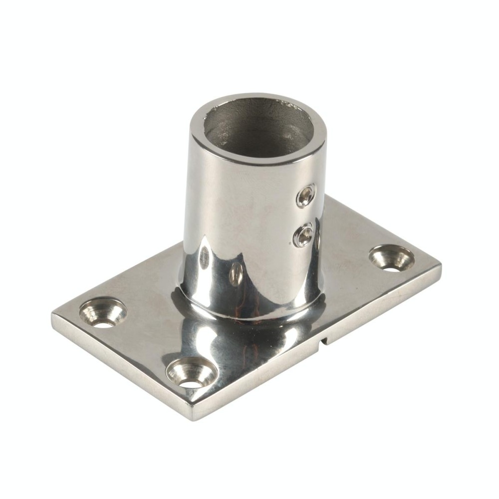 A8767 Ship / Yacht 316 Stainless Steel 90 Degree Square Tube Holder with Screws + Wrench(Silver)