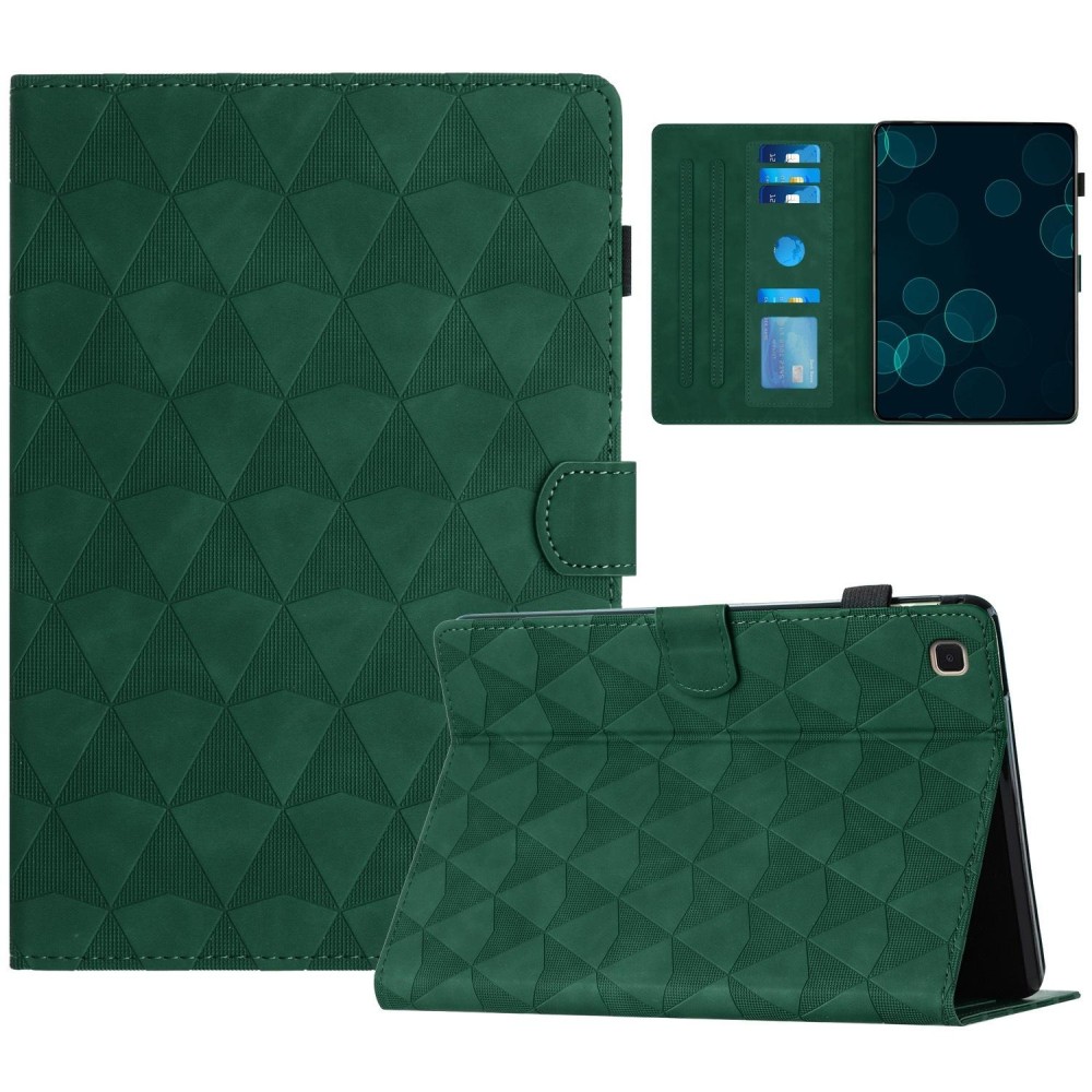 For Samsung Galaxy Tab A7 10.4 2022/2020 Diamond Texture Embossed Leather Smart Tablet Case(Green)