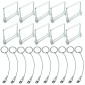 10pcs / Pack 6x70mm Stainless Steel Square-shaped Spring Pin(Silver)