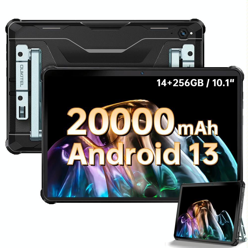 [HK Warehouse] OUKITEL RT6 4G Network IP68/IP69K Rugged Tablet, 8GB+256GB, 10.1 inch Android 13 MediaTek MT8788 Octa Core Support Dual SIM, EU Plug(Orange)