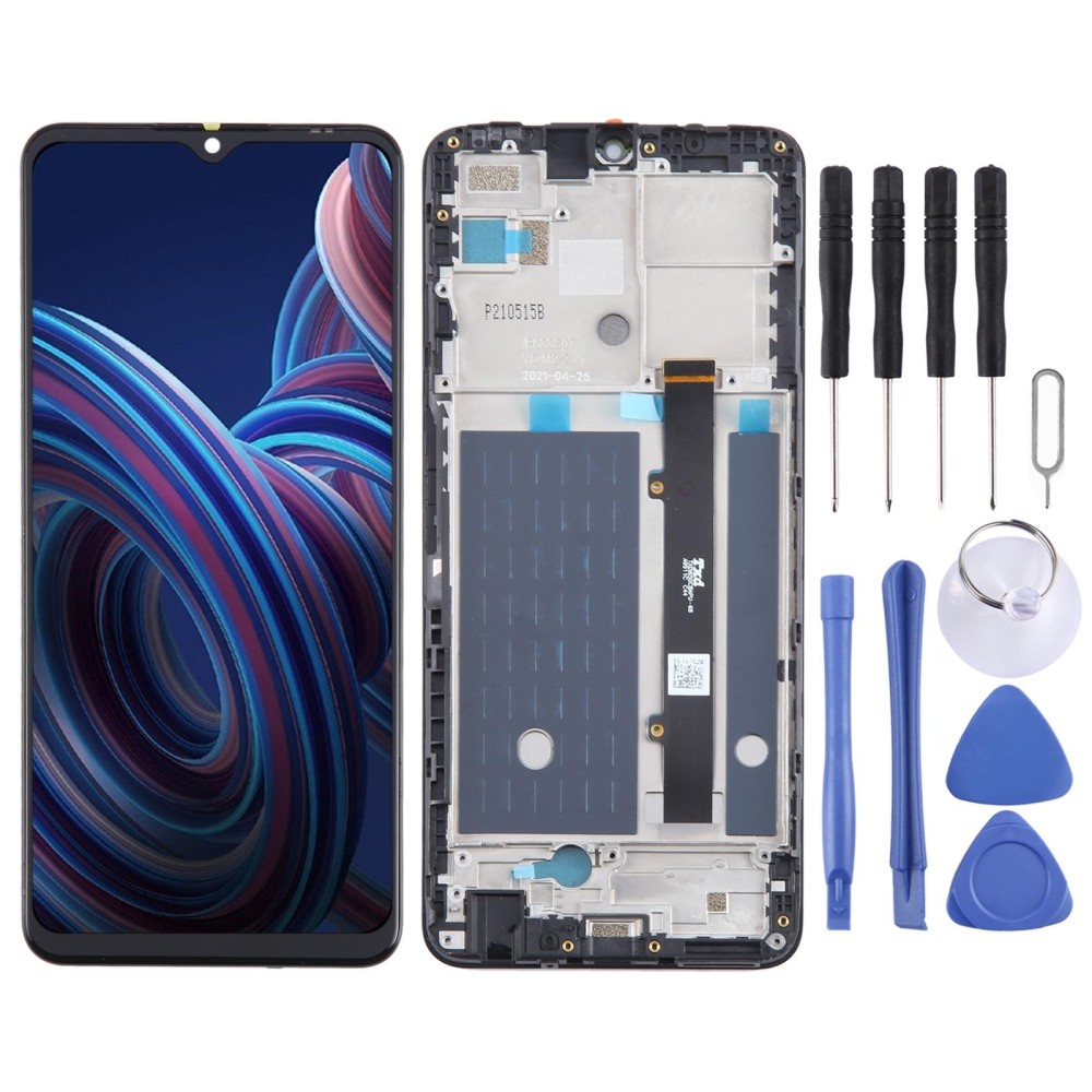 For ZTE Blade A72 5G 7540N LCD Screen Digitizer Full Assembly with Frame