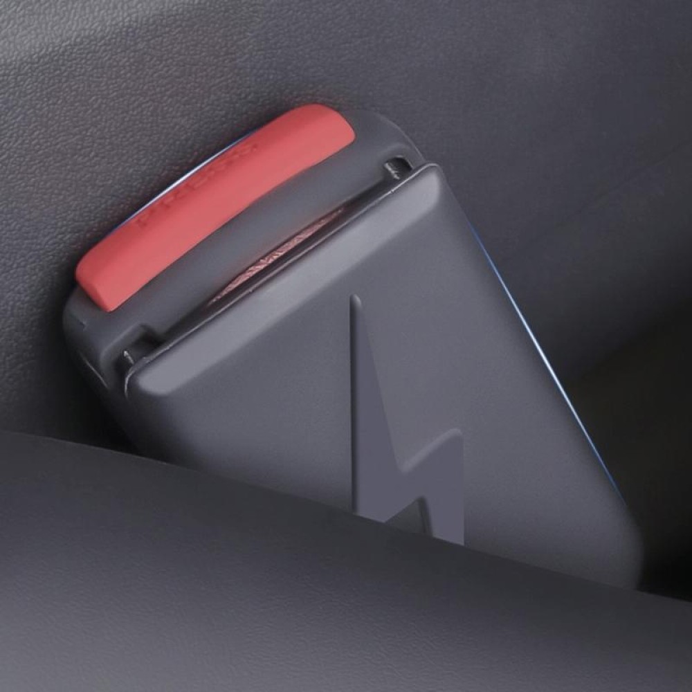 For Tesla Model 3 / Y Car Front Seat Belt Buckle Silicone Protective Cover, Style:Lock Buckle