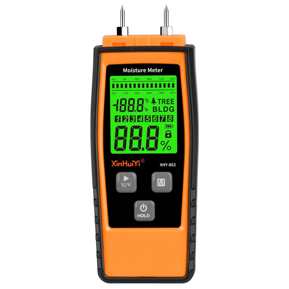 RZ862 Detachable Probe Wood Moisture Tester(Orange)