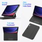 For Samsung Galaxy Tab S9+ / S8+ / S7+ DUX DUCIS MK Series Floating Magnetic Keyboard Tablet Leather Case