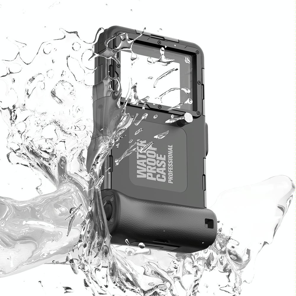 Diving Shell Gen2 Upgrade IP68 Waterproof Phone Case(Black)