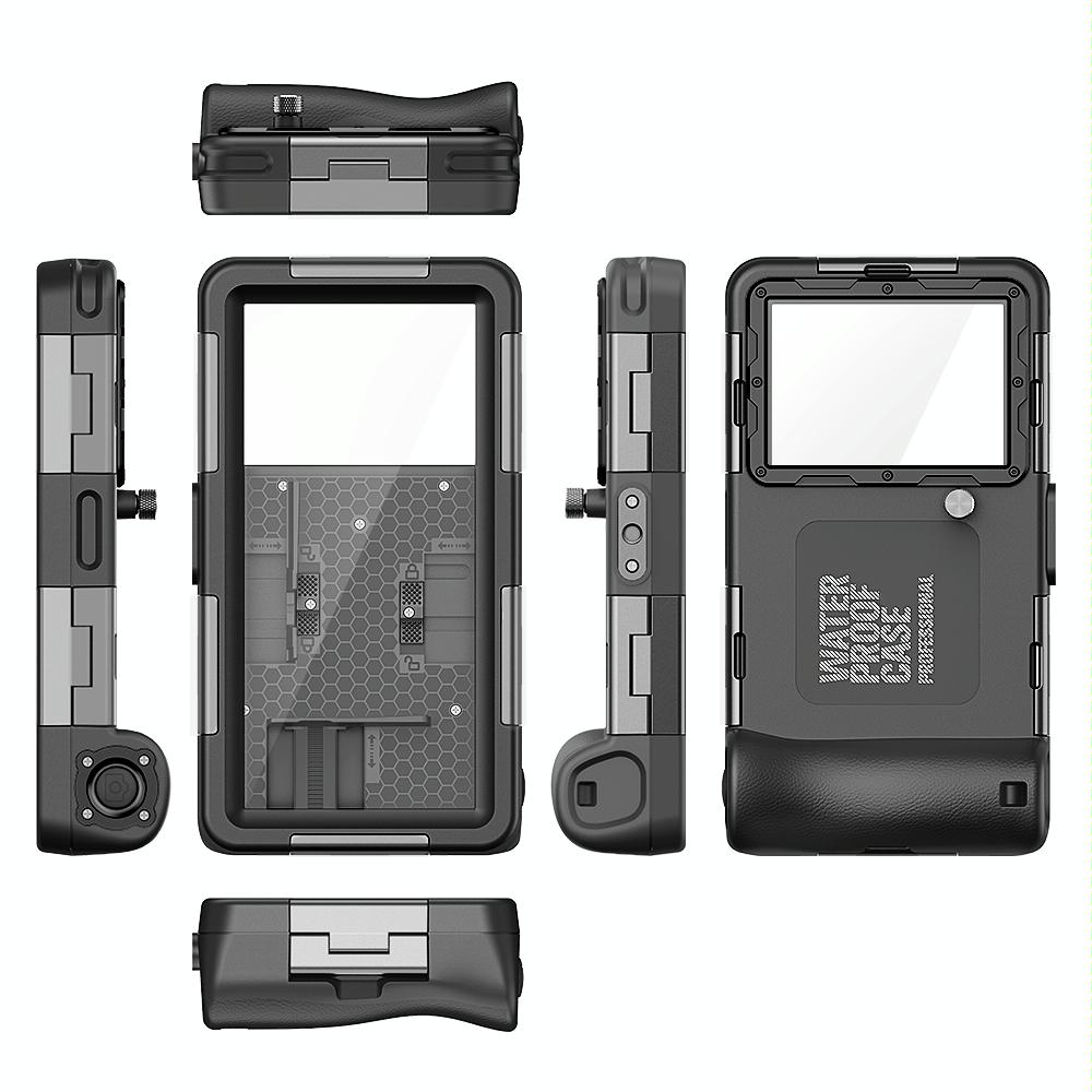 Diving Shell Gen2 Upgrade IP68 Waterproof Phone Case(Black)