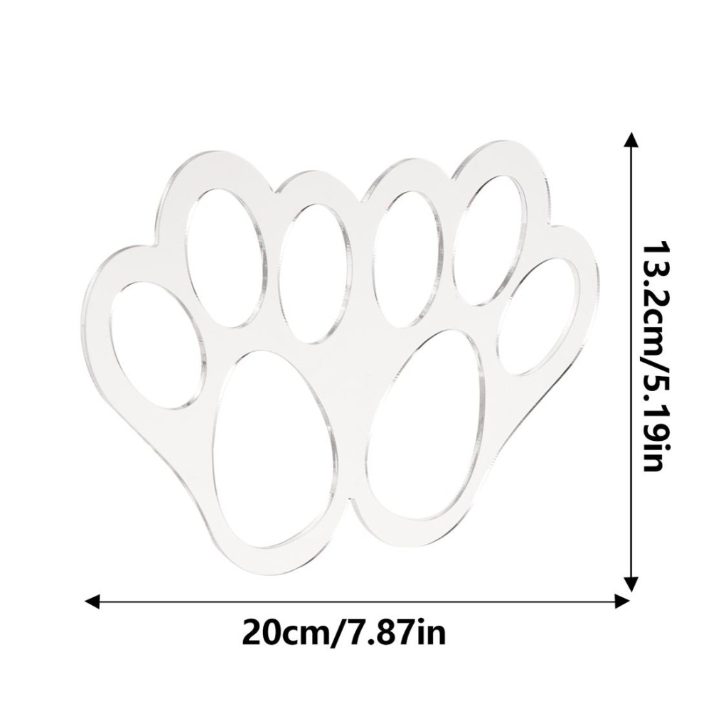 Acrylic Easter Bunny Footprint Template, Style:Dual Footprint