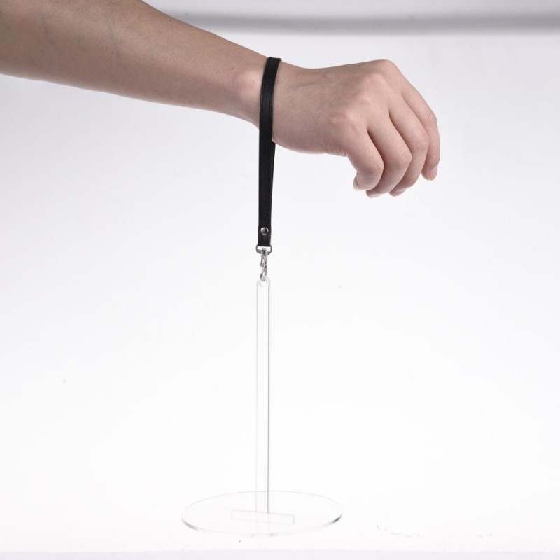 Portable T-shaped Acrylic Wrist Yarn Holder, Style: Large(Transparent)