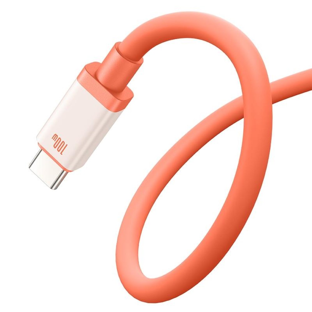 Baseus Antifreeze Series Type-C to Type-C 100W Fast Charging Data Cable, Length:2m(Orange)