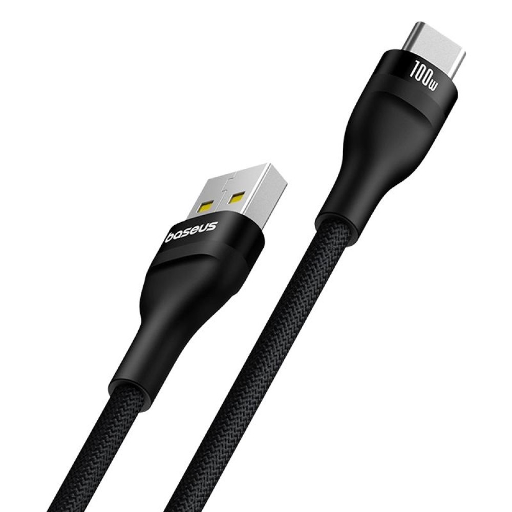 Baseus Flash Series 2 USB to Type-C 100W Fast Charging Data Cable, Length:2m(Black)