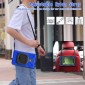 For Samsung Galaxy Tab Active5 X300 Silicone Hybrid PC Tablet Case with Holder & Shoulder Strap(Blue)
