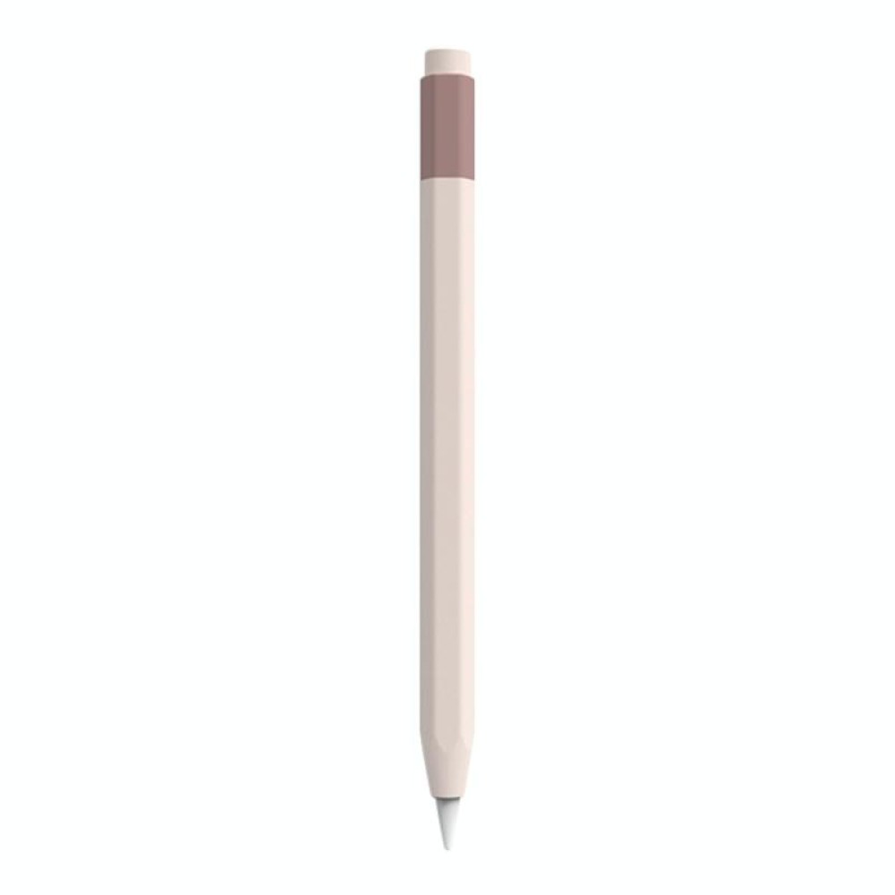 For Apple Pencil USB-C Pencil Style Liquid Silicone Stylus Case(Pink Mist)