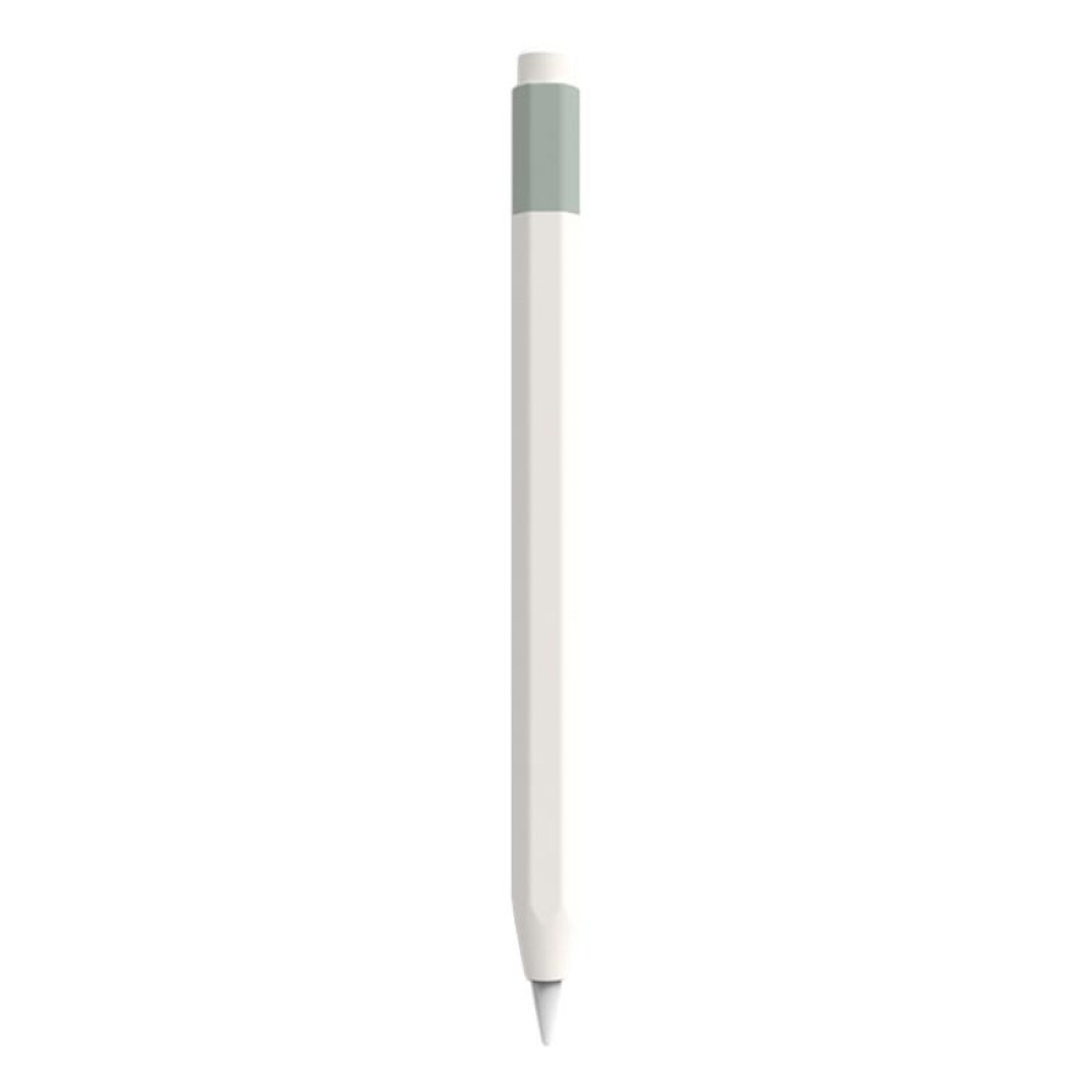 For Apple Pencil USB-C Pencil Style Liquid Silicone Stylus Case(Bluish-white)