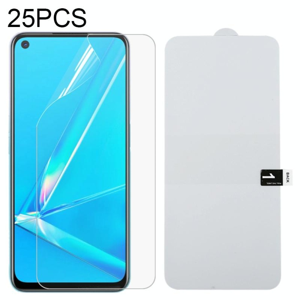For OPPO A72 & A52 & A92 25 PCS Full Screen Protector Explosion-proof Hydrogel Film