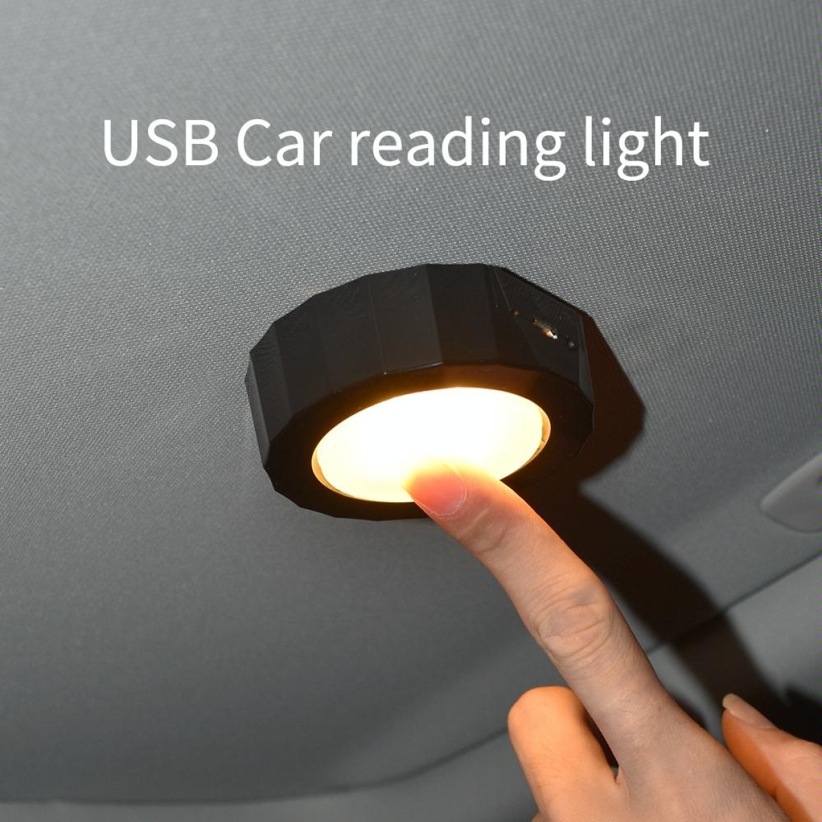 DC5V 1W USB Charging Car LED Reading Light(Black)