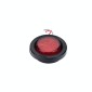 8 PCS Truck Trailer Red LED 2 inch Round Side Marker Clearance Tail Light Kits with Heat Shrink Tube