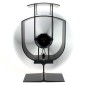 YL401 3-Blade High Temperature Metal Heat Powered Fireplace Stove Fan (Black)