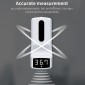 K9 Handsfree Non-contact Body Light-sensitive Distance Sensor Thermometer + 1000ml Automatic Non-contact Liquid Soap Dispenser(White)