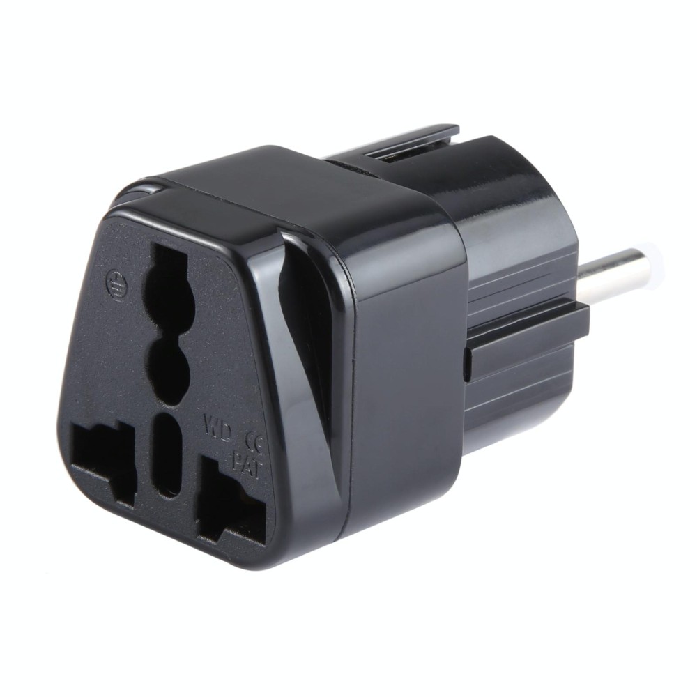 Portable Universal UK Plug to EU Plug Power Socket Travel Adapter