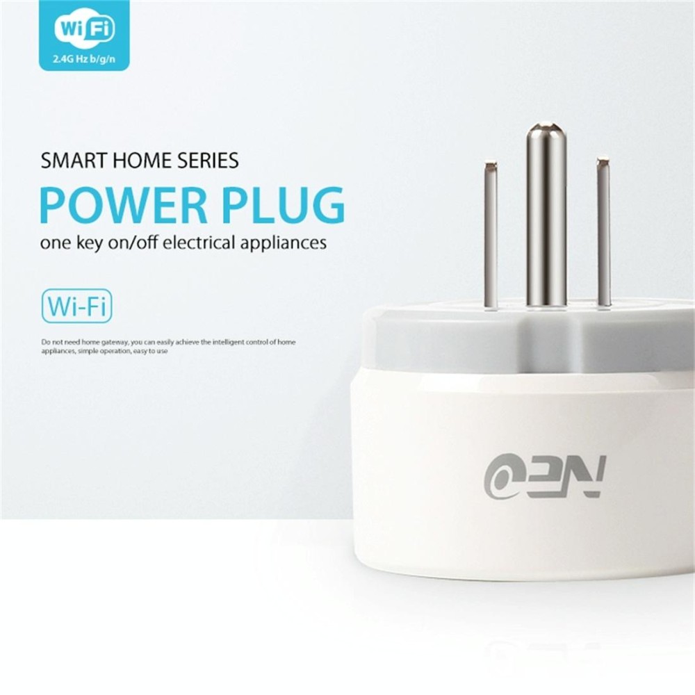 NEO NAS-WR02W WiFi US Smart Power Plug,with Remote Control Appliance Power ON/OFF via App & Timing function