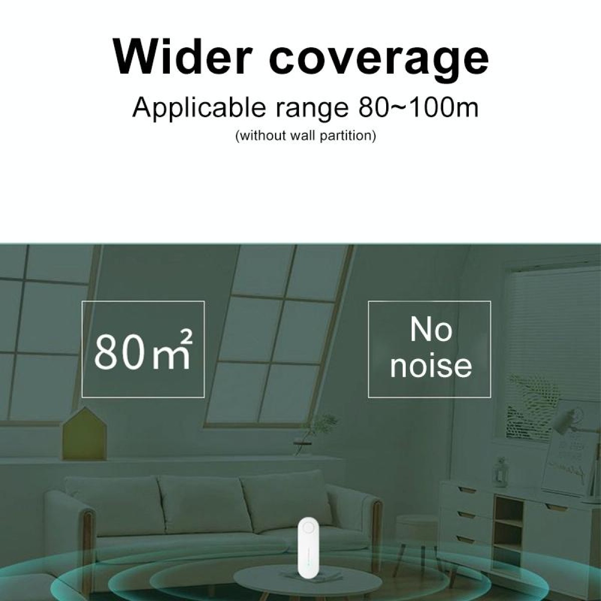 Mini Household Wireless Ultrasonic Deodorizer Vacuum Cleaner Dust Mite Controller, US Plug(Black)