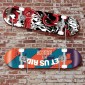 1 Pair YX028-1 Skateboard Wall-Mounted Display Holder (Transparent)