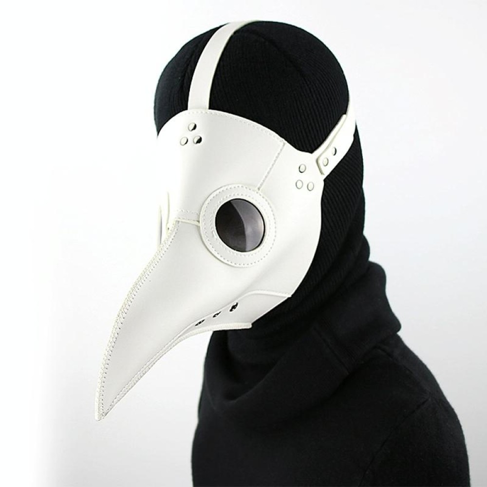 HG074 Halloween Crumpled Beak Shape Mask(White)