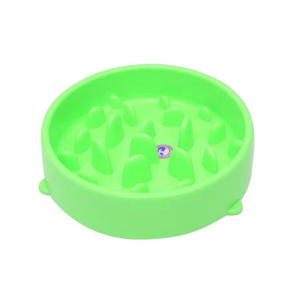 Pet Bowl Preventing Choking PP Bowl(Green)
