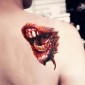 20pcs S-297 Halloween Terror Realistic Wound Blood Mouth Temporary Tattoo Sticker