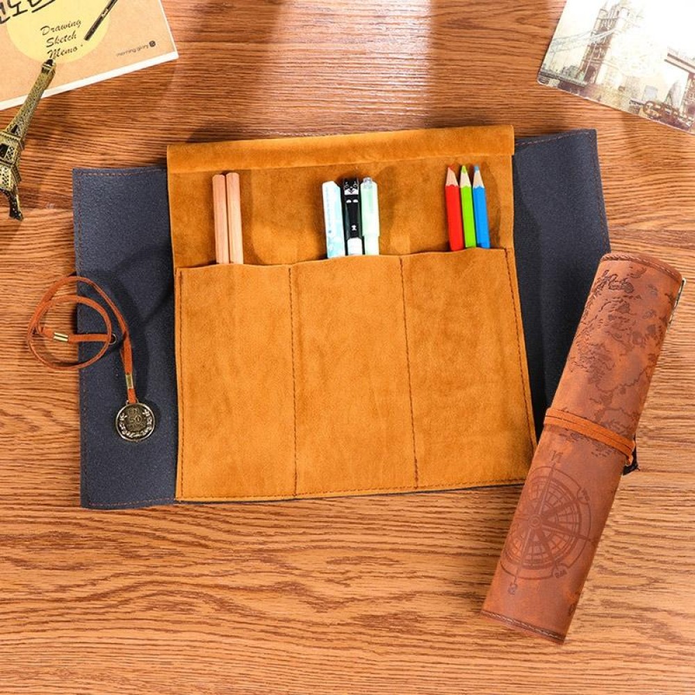 Simple Style Creative Stationery Bag Pencil Bag(Khaki)