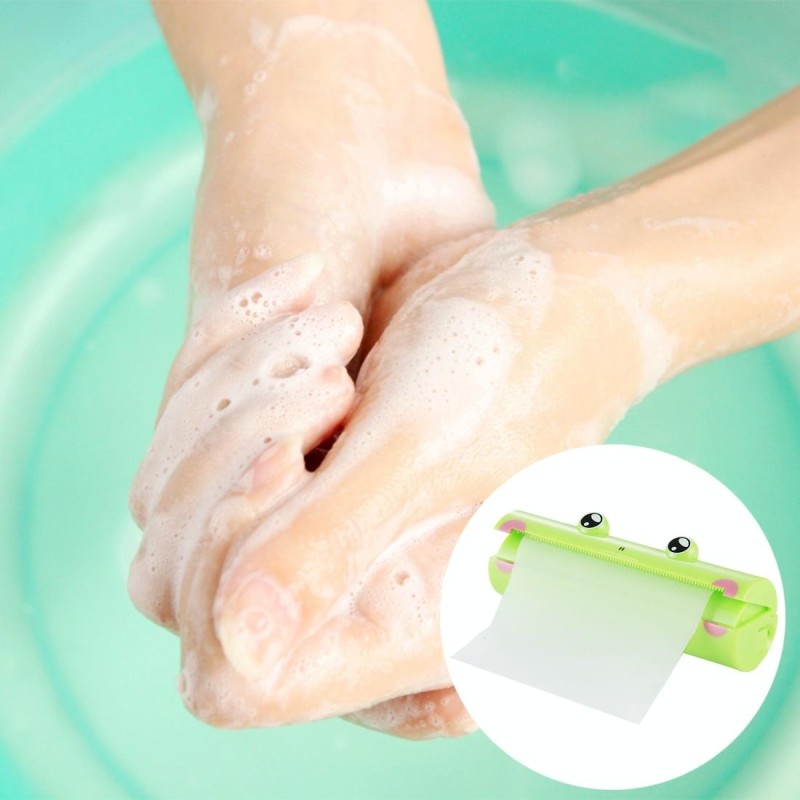 1.2m Frog Pattern Hand Washing Convenient Scented Soap Sheets, Random Color Delivery Delivery