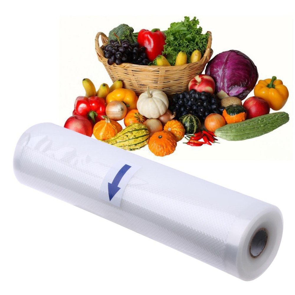 Roll Food Storage Bag Food Saver Bag for Kitchen Keep Food Fresh Grain Bag PE Bags,  Size: 35*45cm