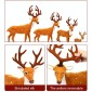Christmas Simulation Deer Christmas Decoration, Size: 21*15.5*5.5cm