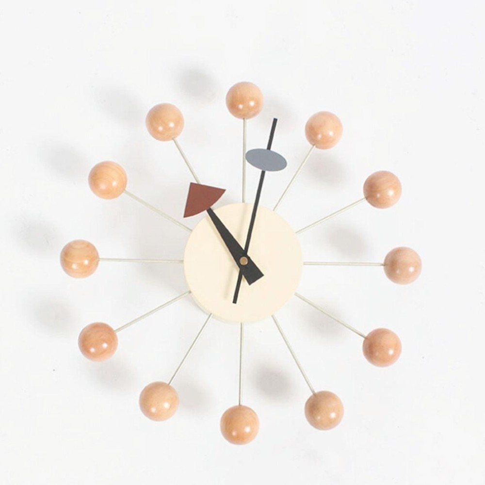Stylish Background Minimalis Circular Balls Candy Wall Clock Creative Decoration Clock Ferris Wheel Clock, Diameter 32cm