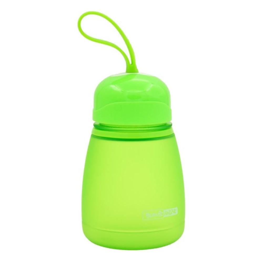 308ml Plastic Screw Top Child Cute Water Bottle(Green)