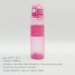600ml Professional Frosted Plastic Water Bottle For Outdoor Sports With Lifting Yoke(Pink)