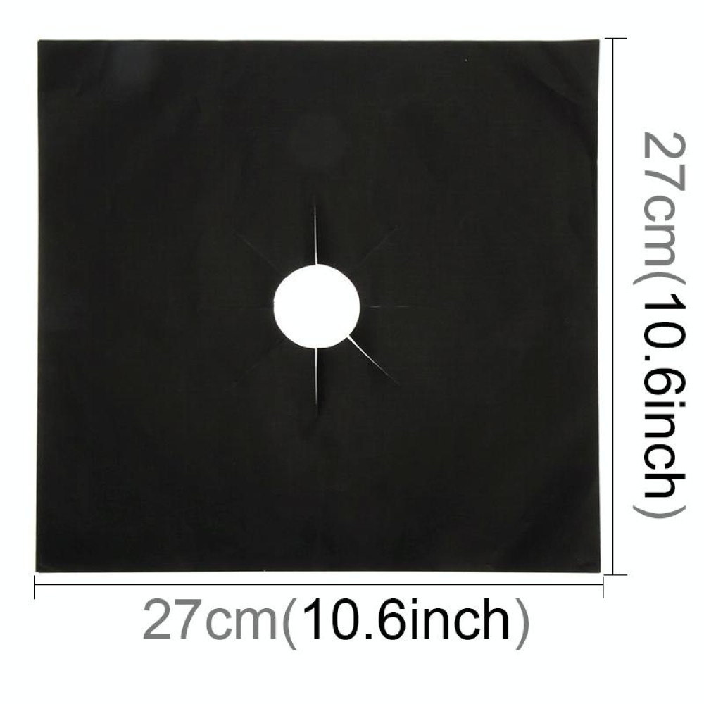 Gas Furnace Surface Ultra-thin Fibre Material Stovetop Protective Cleaning Pad, Size: 27*27cm, 0.12mm (Black)