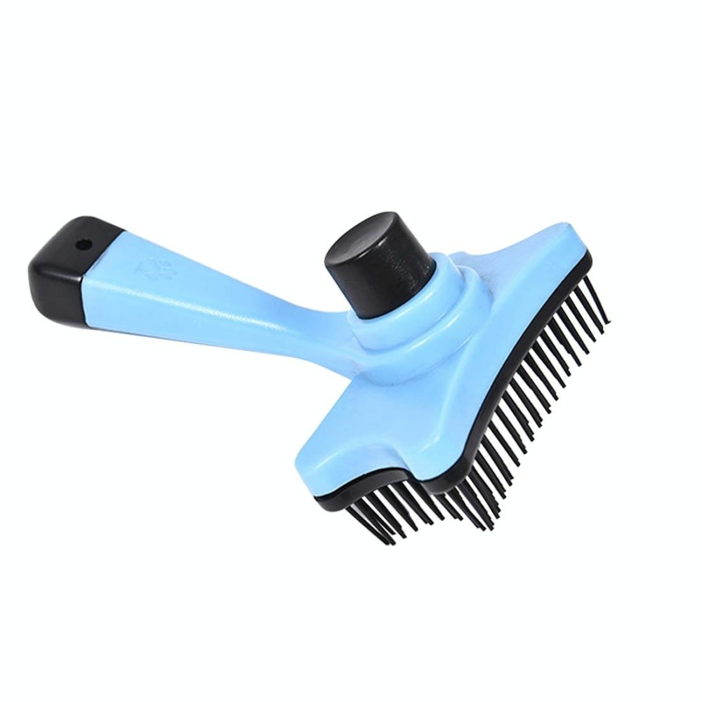 Elite Multi-functional Plastic Grooming Comb Cut Tangles Tool Pet Brushes(Blue)