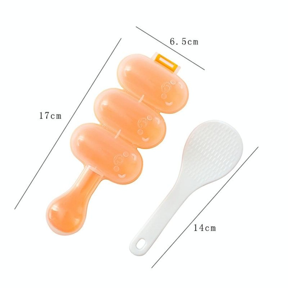 Cute Style Food-grade Sushi Rice Ball Shaker Mold with Spoon for Kids, Random Color Delivery