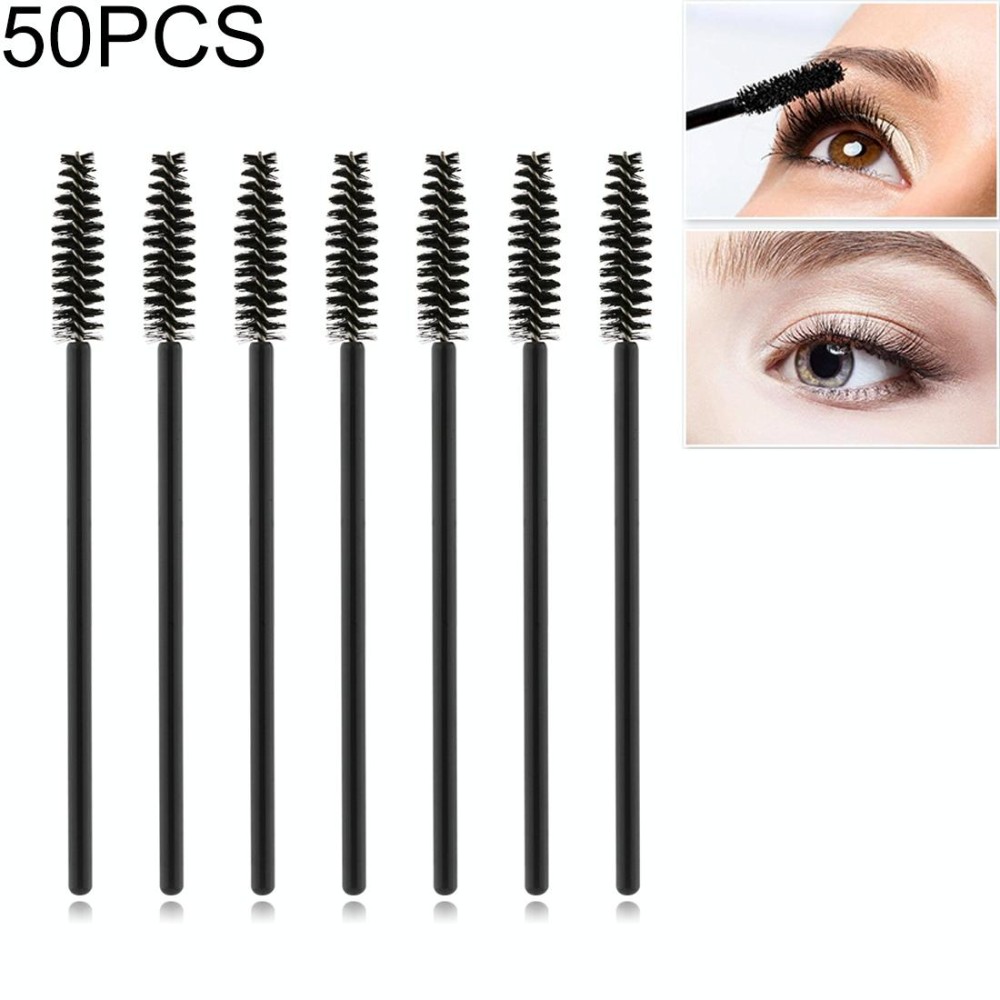 50 PCS Disposable Eyelash Brush Cosmetic Makeup Brushes Eyes Make Up Styling Tools