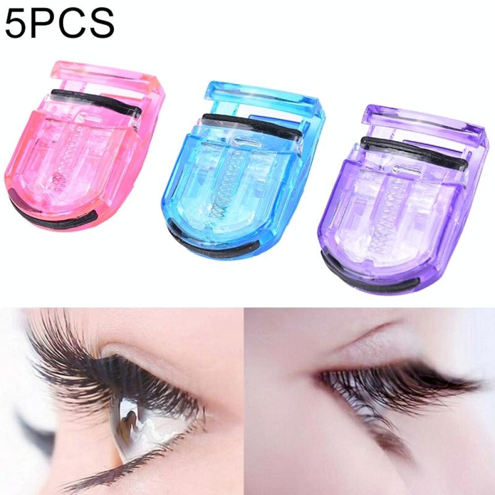 5 PCS  Mini Macaron Shape Eyelash Curlers, Random Color Delivery