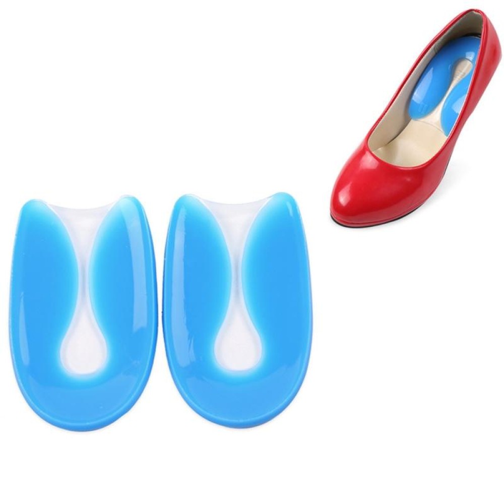 U-shaped Heel Pad Soft and Comfortable Shock Absorption Silicone Pad Insole, Size: M(35-39 Yards)
