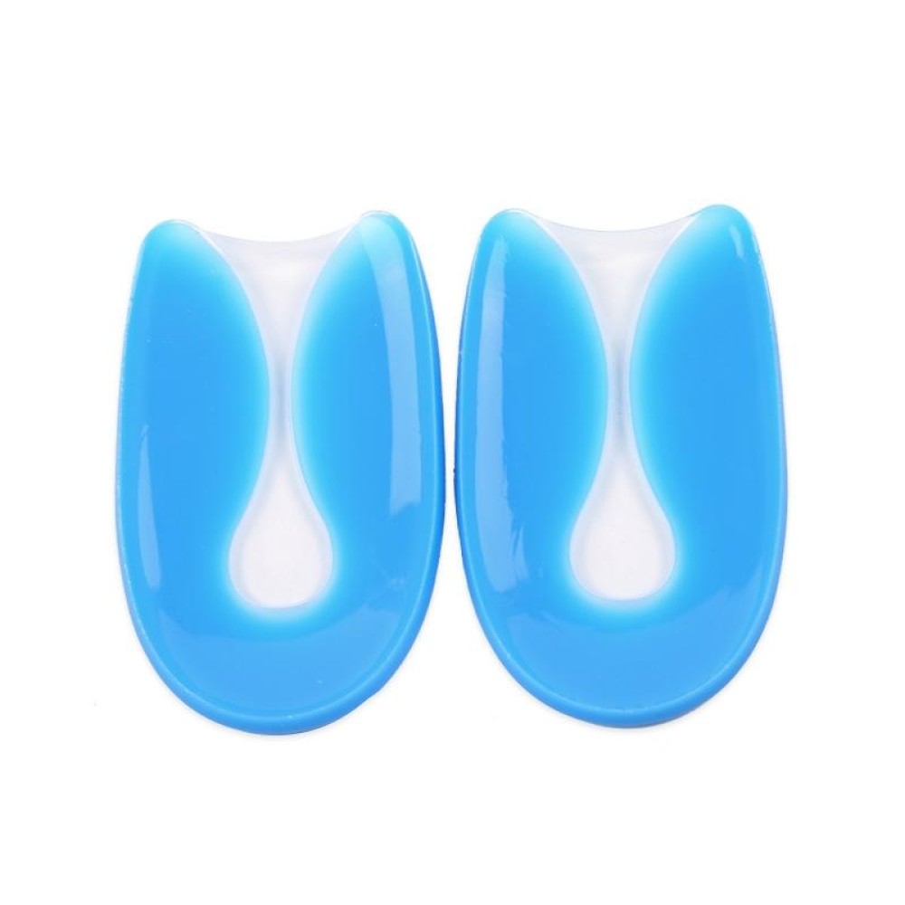 U-shaped Heel Pad Soft and Comfortable Shock Absorption Silicone Pad Insole, Size: M(35-39 Yards)