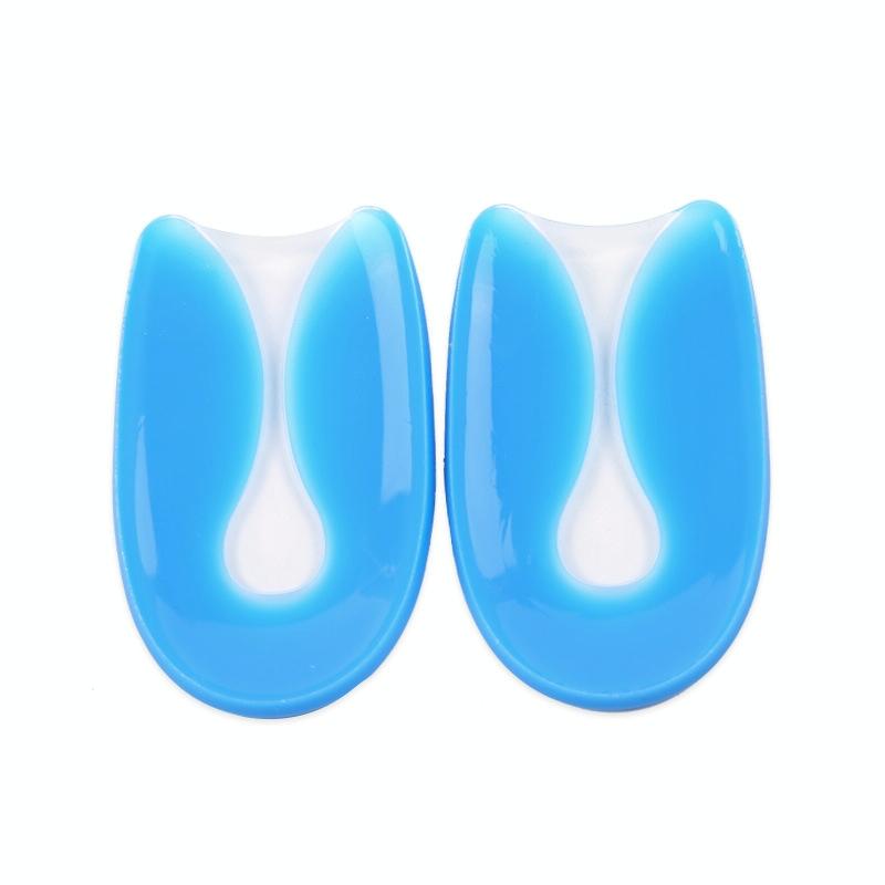 U-shaped Heel Pad Soft and Comfortable Shock Absorption Silicone Pad Insole, Size: L(40-45 Yards)