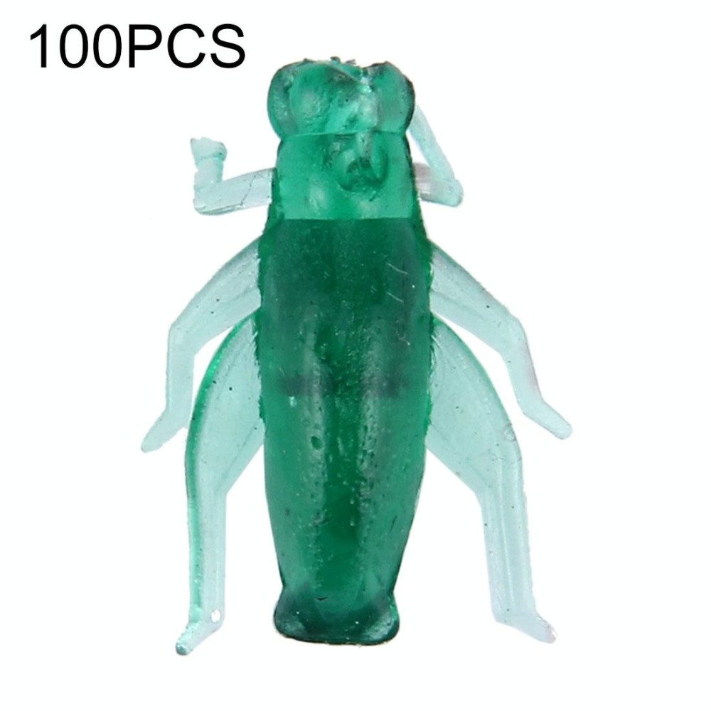 100 PCS Cricket Shape Fishing Lures Artificial Fishing Bait, Length: 2cm